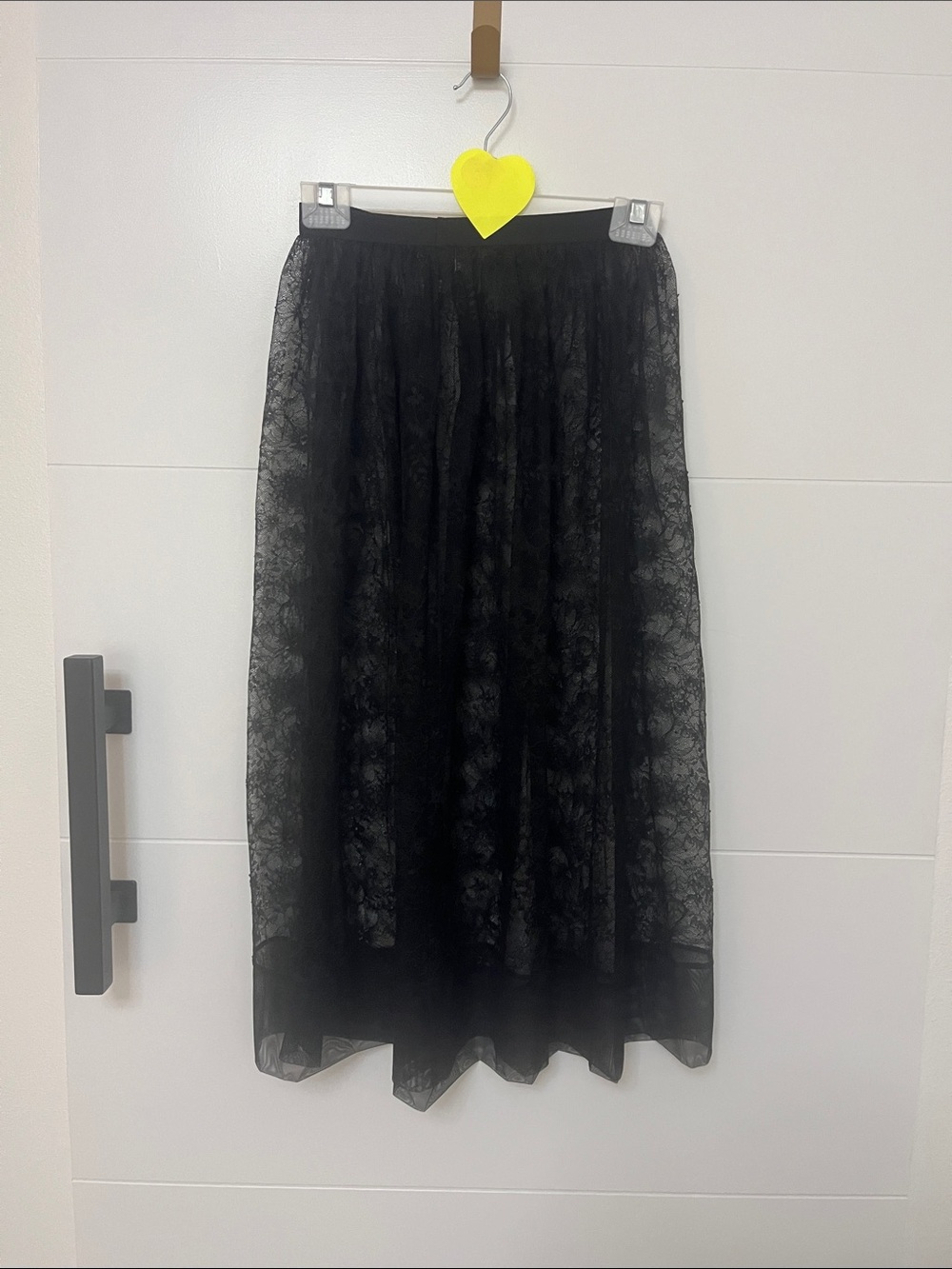 Victoria's Secret Black Lace Maxi Skirt